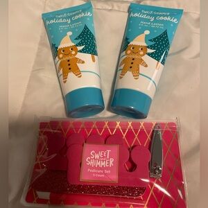 Nail kit with 2 hand lotions. All items unopened!